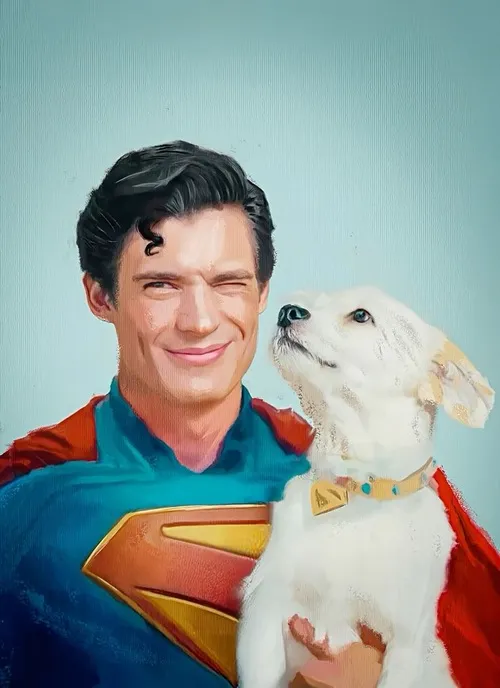 Hình chế meme vui siêu nhân khoe bất hoại dưới nắng vàng