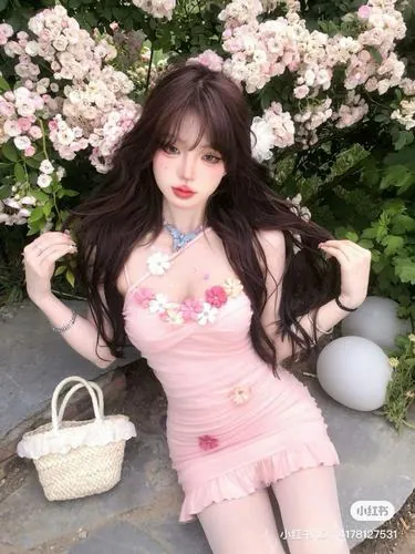 Ảnh thiếu nữ Trung Hoa mặc váy mini kết hợp tất cao cổ, đứng trên cầu gỗ, ánh sáng chiều tà tạo cảm giác ấm áp, thần thái nhẹ nhàng nhưng vẫn rất hấp dẫn