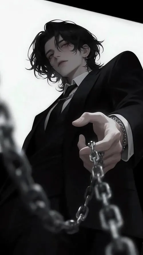 Avatar mạng xã hội cậu trai tóc đen dài cười hờ cạnh mảng lông trắng, kính tròn và khuyên tai nhỏ khiến gương mặt vừa mềm vừa ngạo, thiên về vẻ ngoài lãng tử