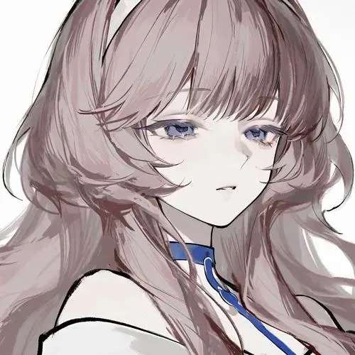 Nhân vật nữ tóc nâu sẫm ngồi trên ghế xoay, tai nghe lớn áp sát tai, áo thun rộng và ngón tay gõ nhịp tạo không khí rất đời thường