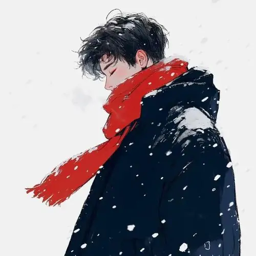 Cậu lính cứu hỏa hoạt họa vừa tháo mũ bảo hộ trước trạm xe đỏ, tóc ướt dính trán và nụ cười nhẹ làm ảnh trông đầy sức sống