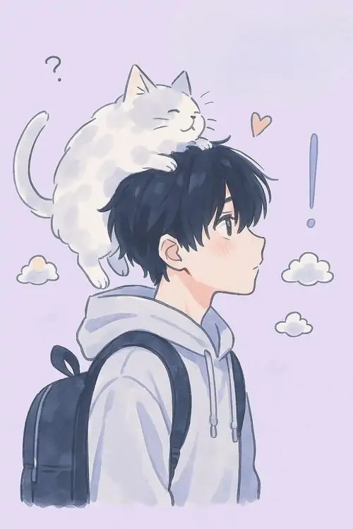 Cậu thư ký truyện tranh bước nhanh qua hành lang kính, tay giữ xấp hồ sơ mỏng, cà vạt lệch nhẹ và gió máy lạnh làm tóc bay lên