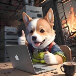 Chú chó cười toe toét khoe nét mặt hạnh phúc Chú chó cười toe toét khoe nét mặt hạnh phúc